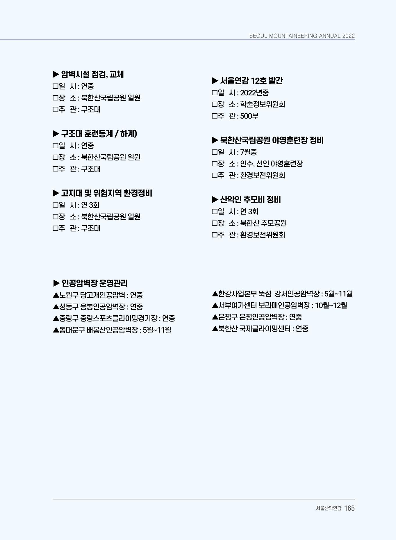 서울시산악연감13호통합본 165페이지