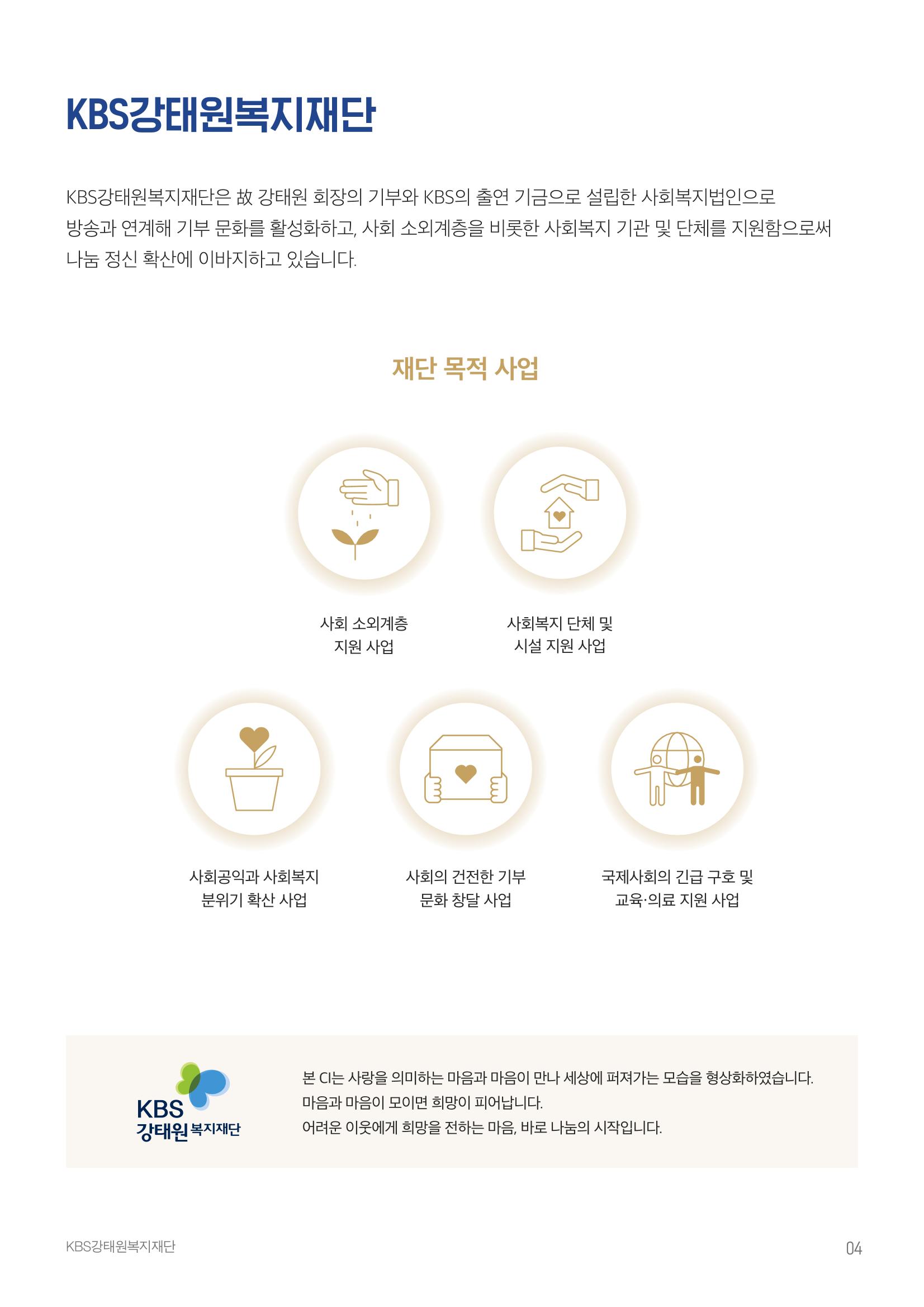 [KBS강태원복지재단] 2022 연간 사업 보고서 4페이지