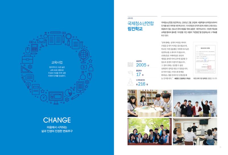 2022 국제청소년연합(IYF) 연차보고서 8페이지