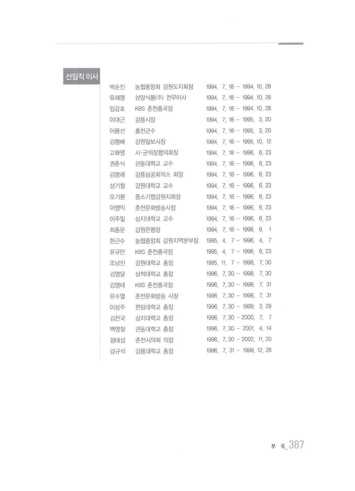 강원발전연구원 10년의 발자취 381페이지
