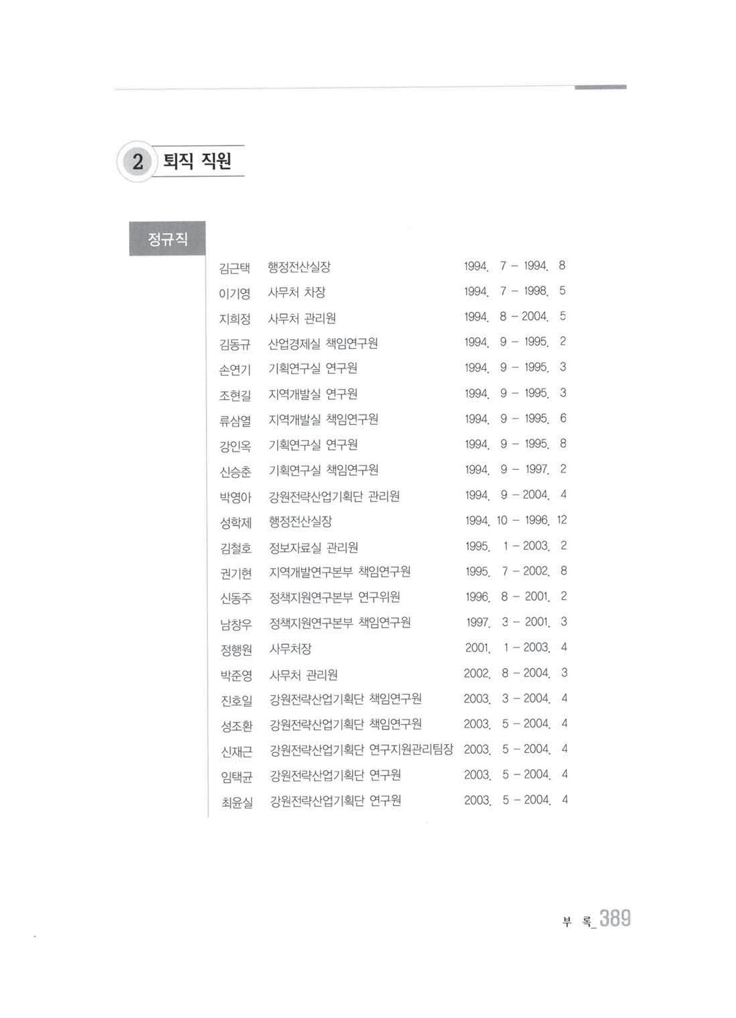 강원발전연구원 10년의 발자취 383페이지