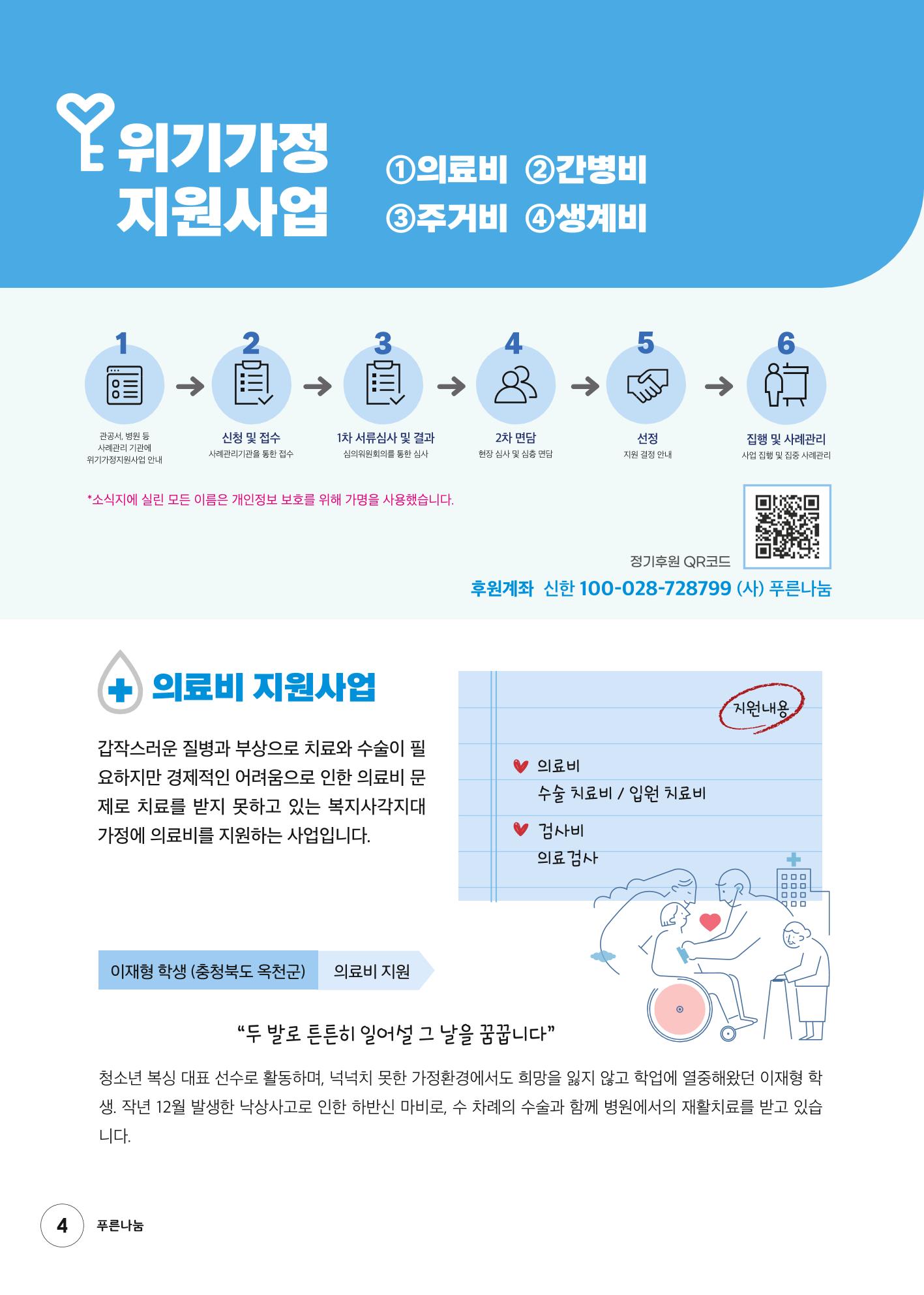 푸른나눔 2022 상반기 소식지 4페이지