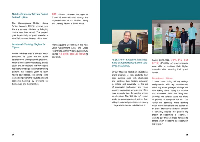 WFWPI ANNUAL REPORT 2022 13페이지