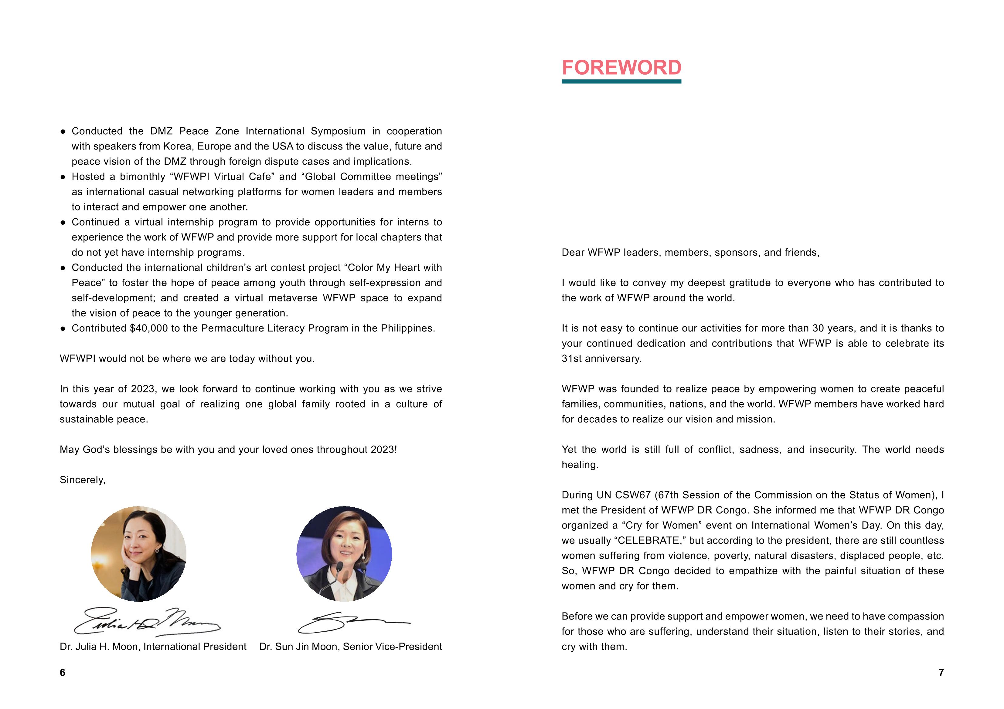 WFWPI ANNUAL REPORT 2022 4페이지