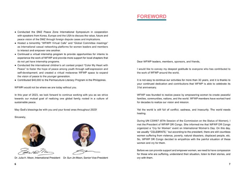 WFWPI ANNUAL REPORT 2022 4페이지