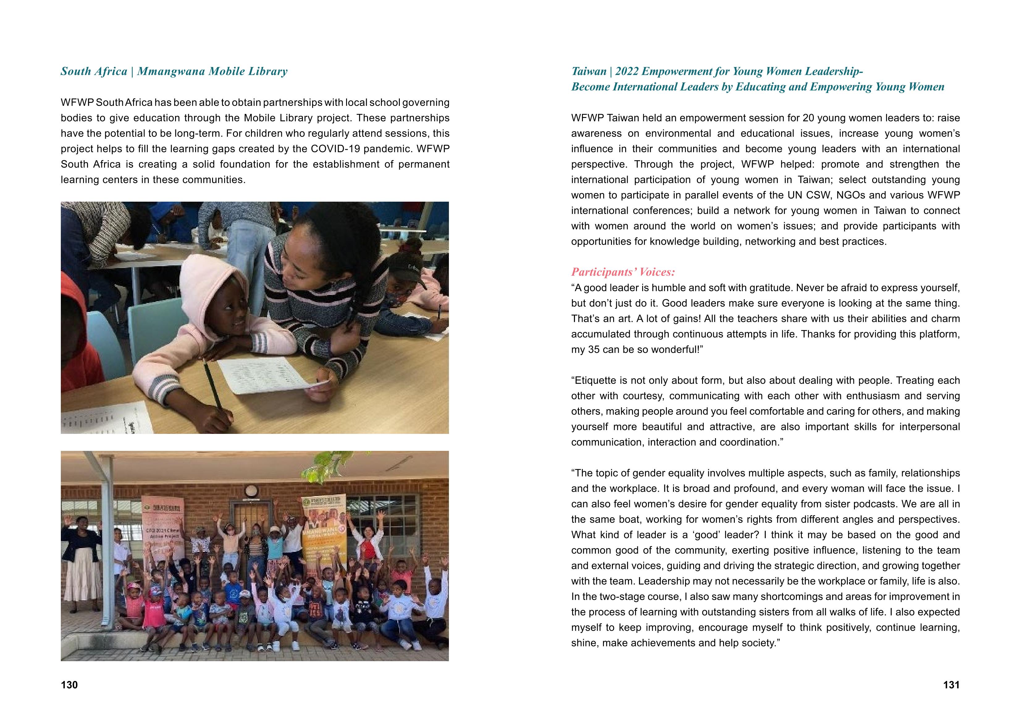 WFWPI ANNUAL REPORT 2022 66페이지