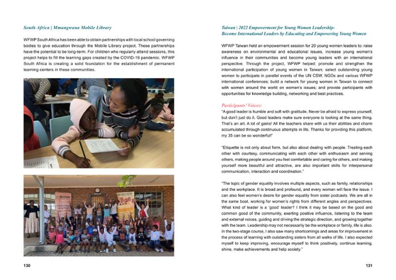 WFWPI ANNUAL REPORT 2022 66페이지