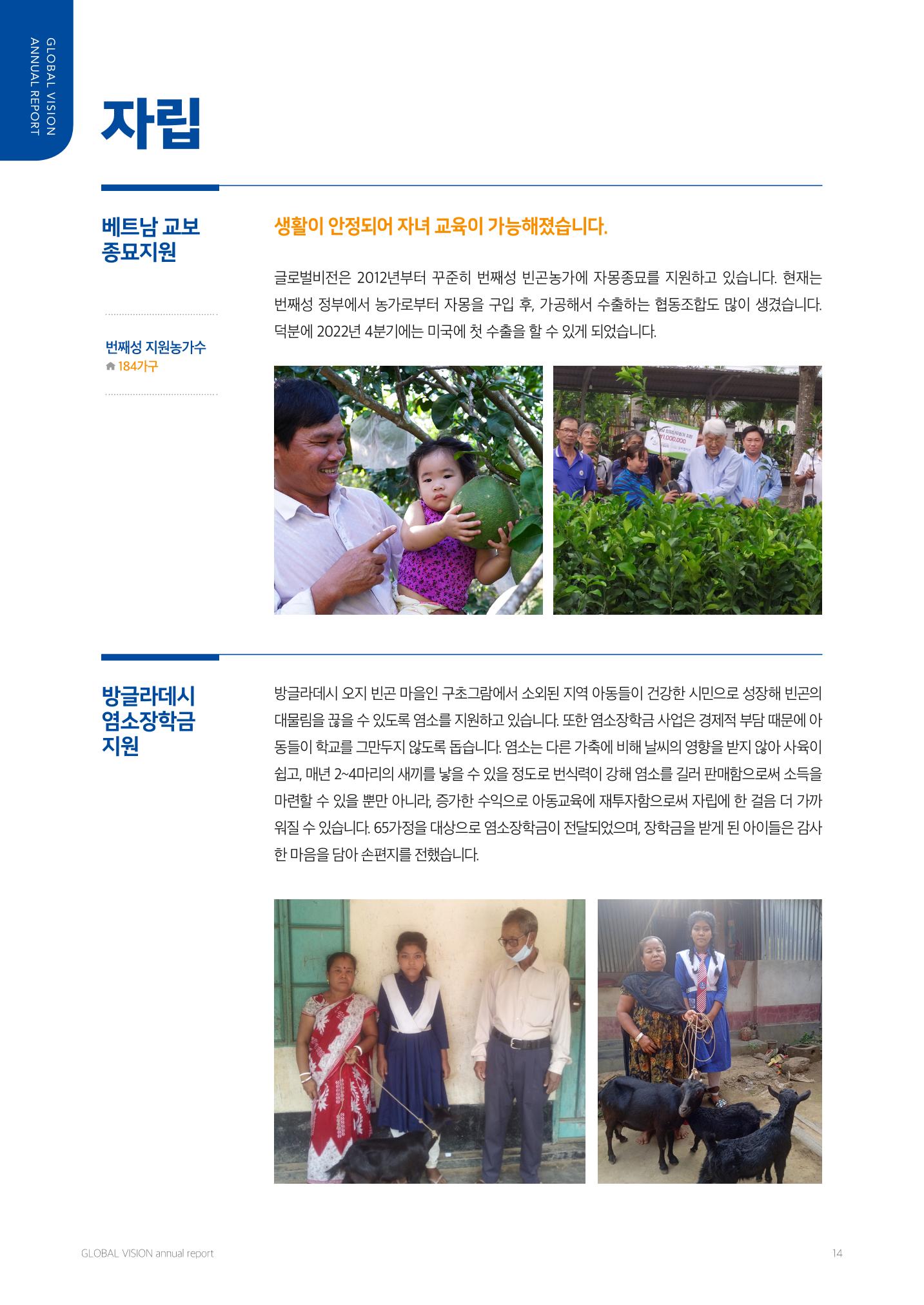 2022 글로벌비전 연차보고서 14페이지