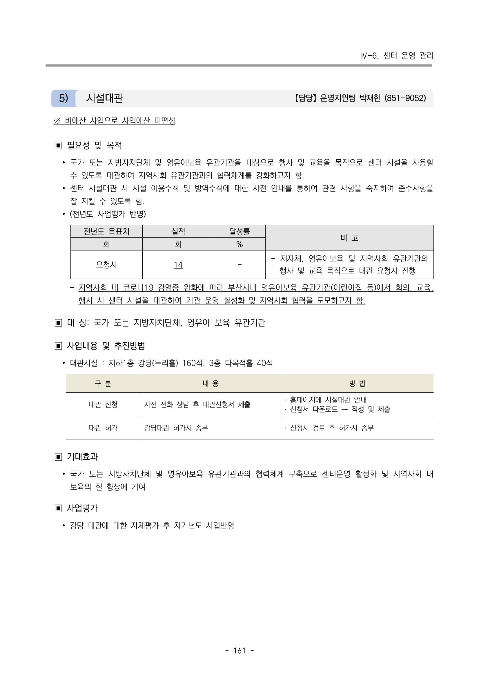 2023 부산광역시육아종합지원센터 변경사업계획서 163페이지