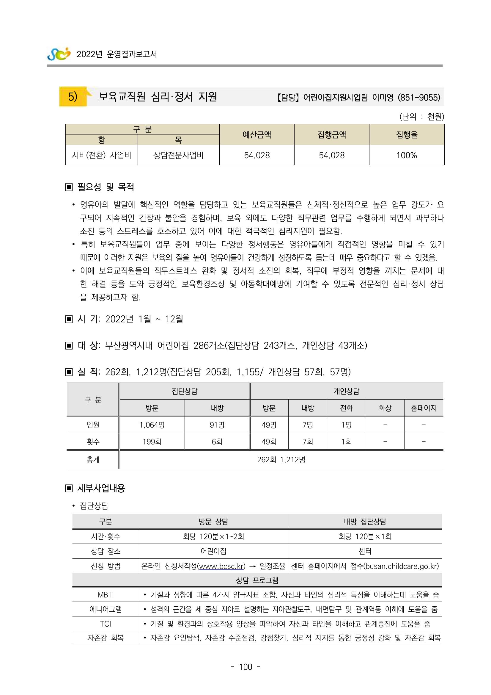 2022 부산광역시육아종합지원센터 운영결과보고서 102페이지