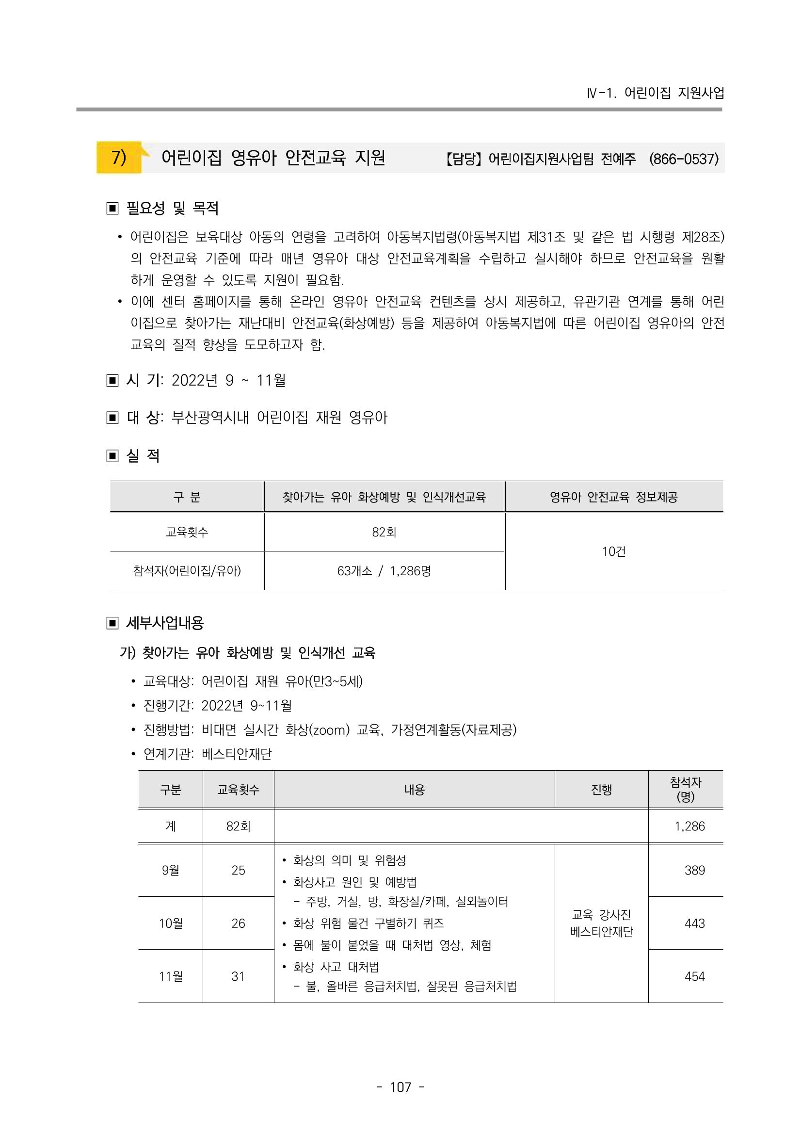 2022 부산광역시육아종합지원센터 운영결과보고서 109페이지