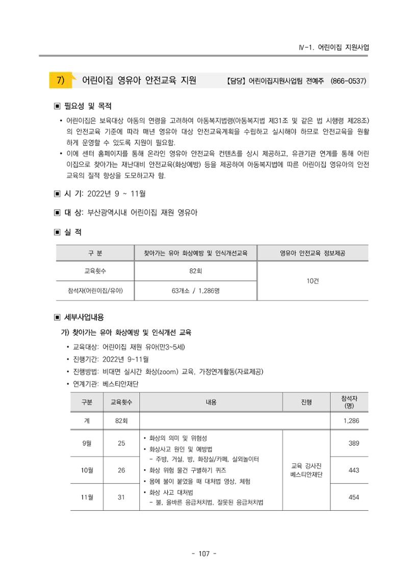 2022 부산광역시육아종합지원센터 운영결과보고서 109페이지
