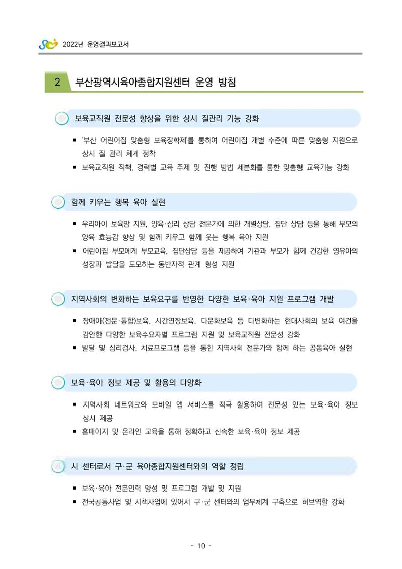 2022 부산광역시육아종합지원센터 운영결과보고서 12페이지