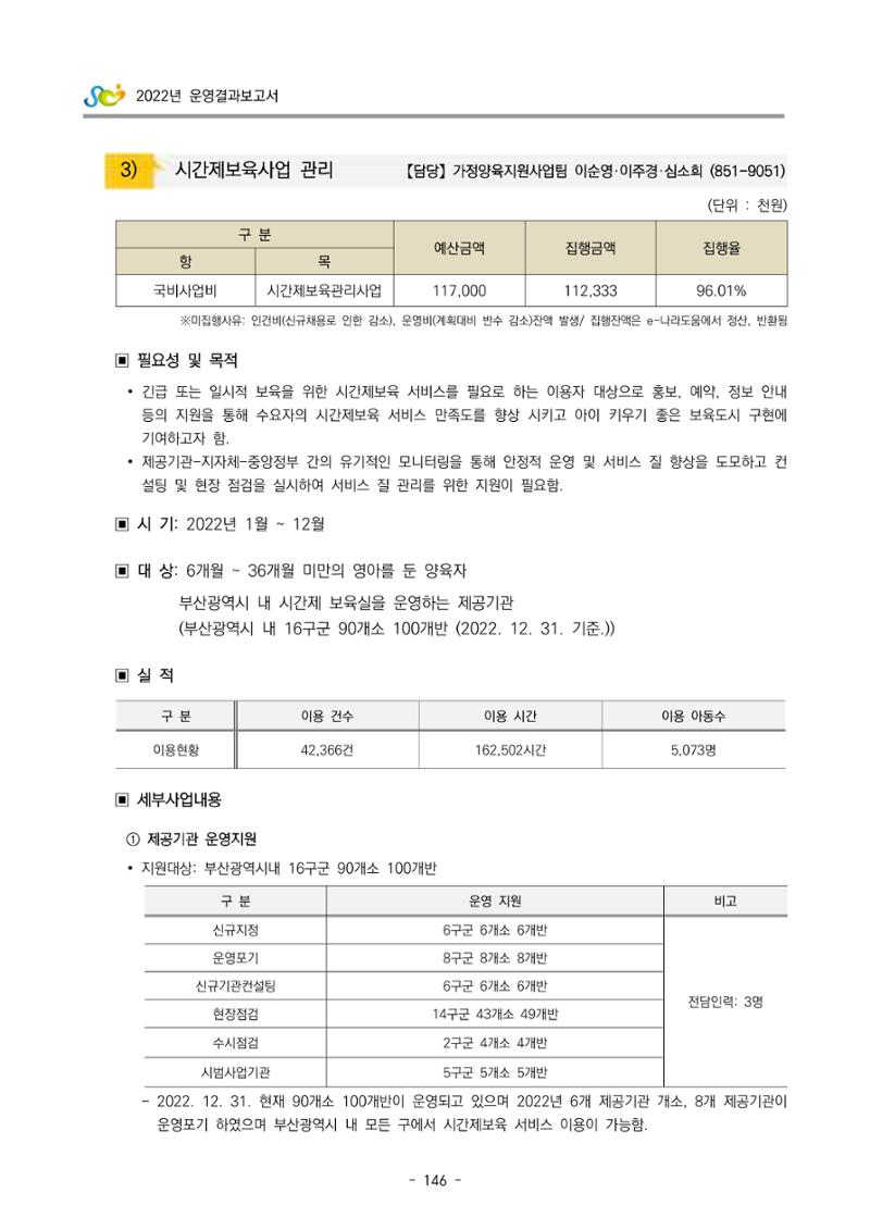2022 부산광역시육아종합지원센터 운영결과보고서 148페이지