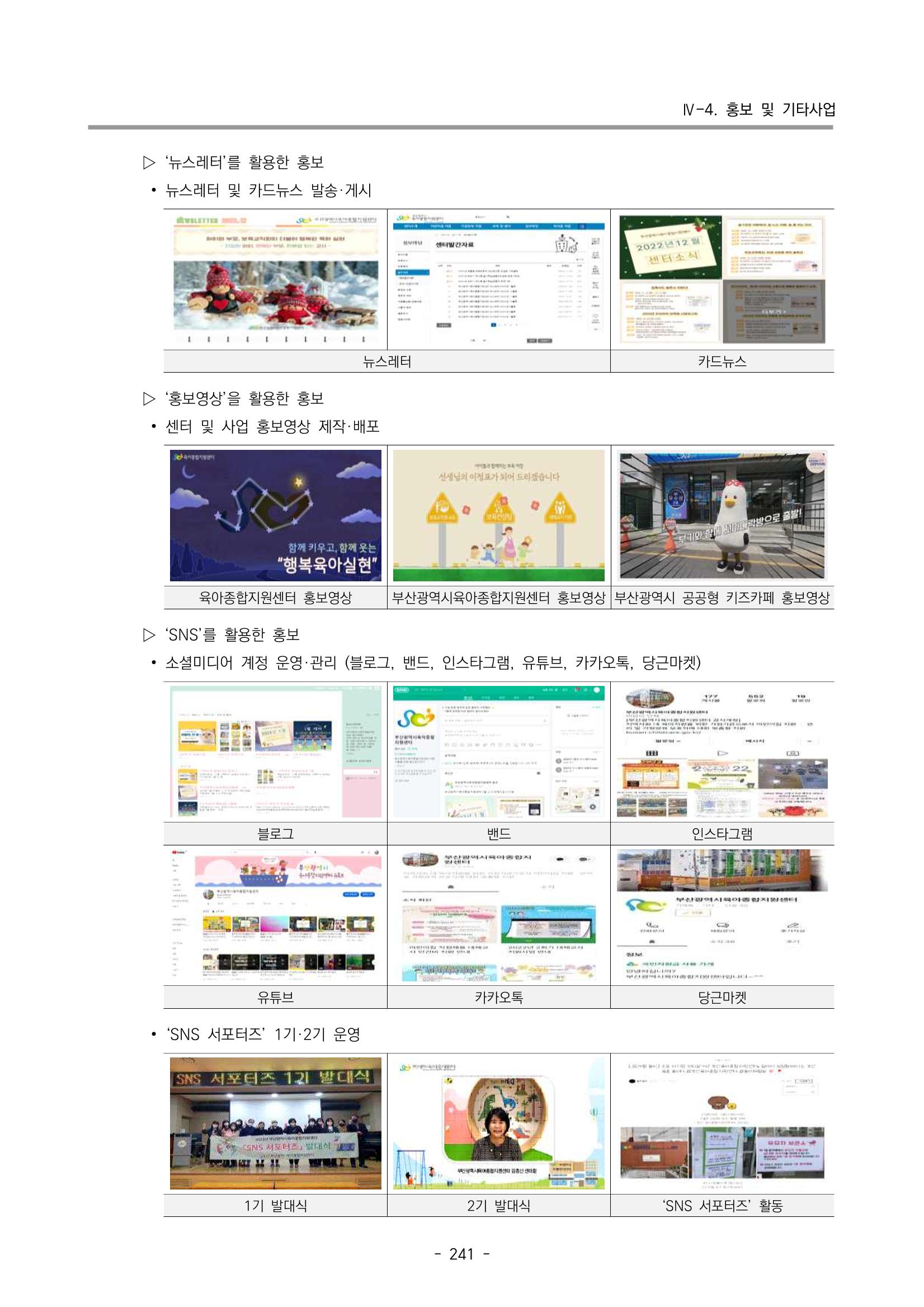 2022 부산광역시육아종합지원센터 운영결과보고서 243페이지