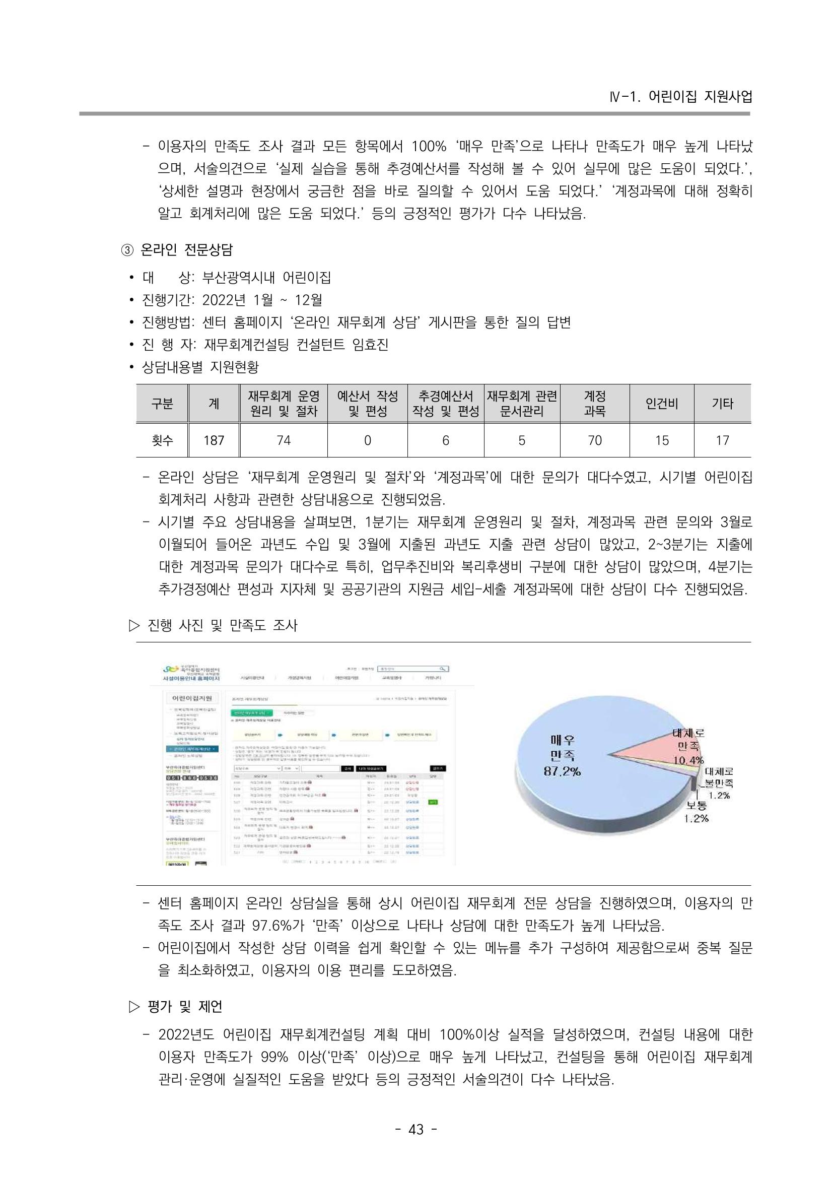 2022 부산광역시육아종합지원센터 운영결과보고서 45페이지
