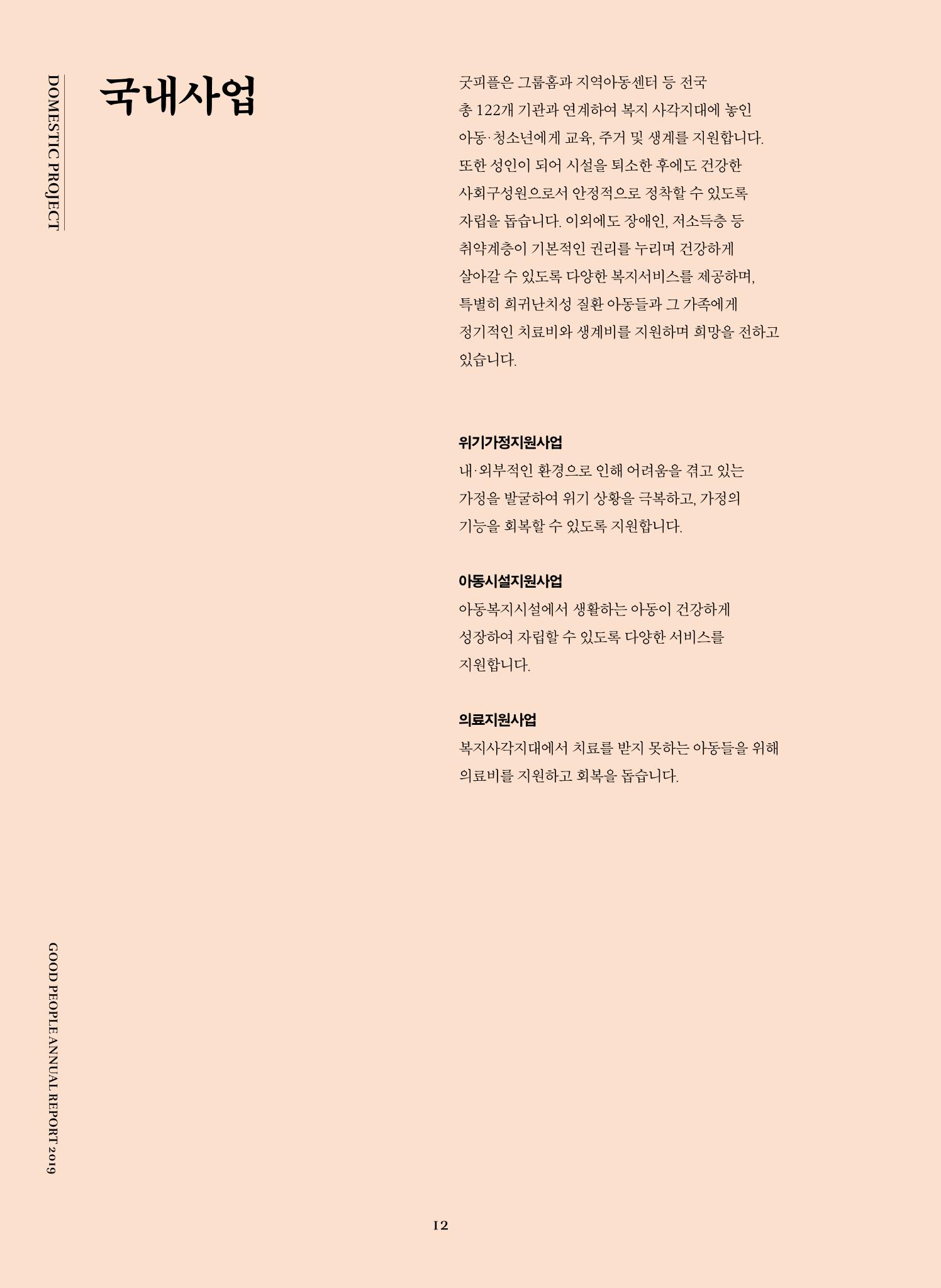 2019 굿피플 연차보고서 12페이지