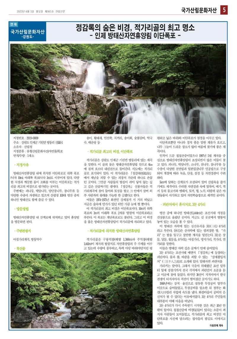 산림환경신문 905호 (2023.06.05) 11페이지