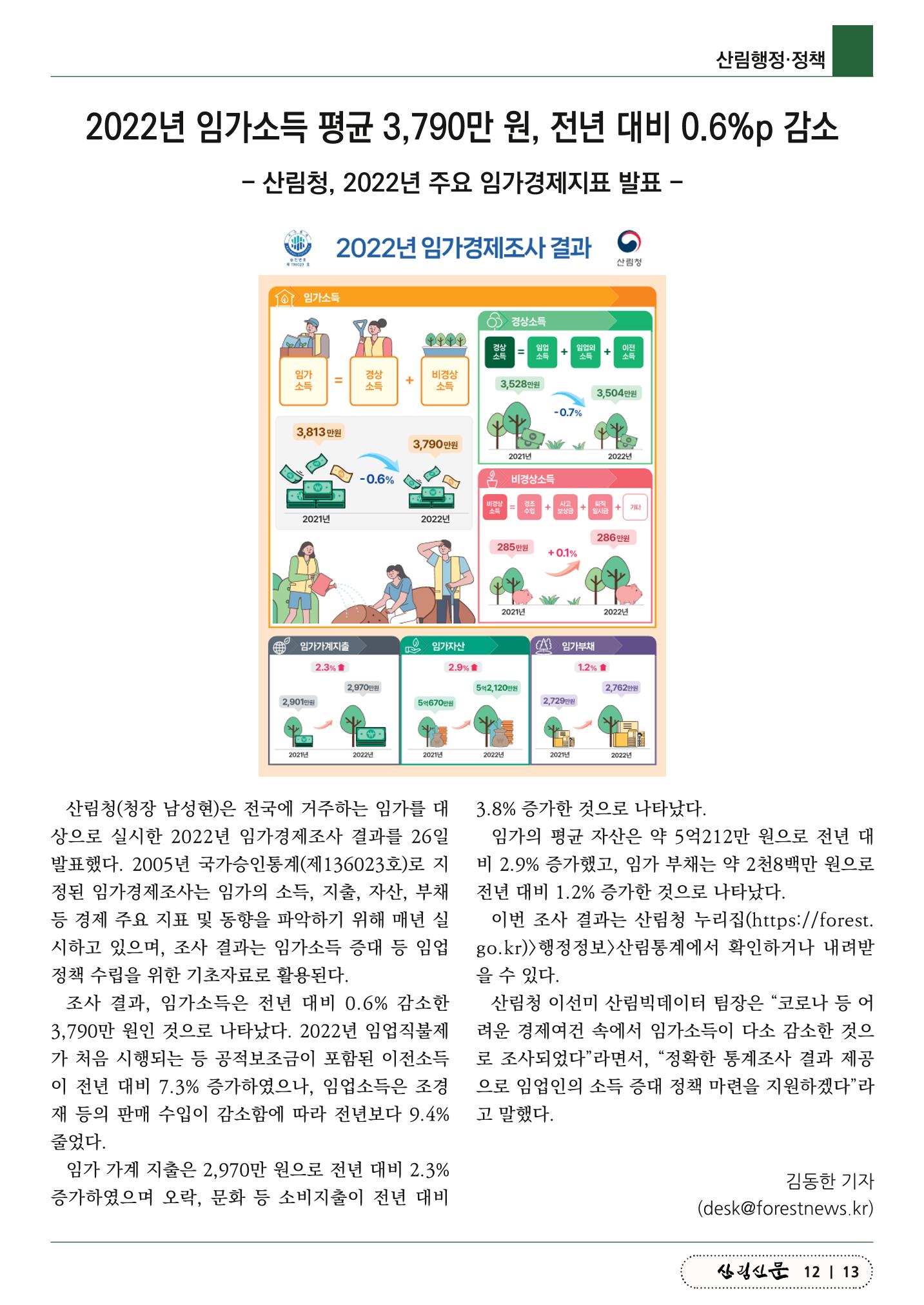 산림신문 2023.5.29 13페이지