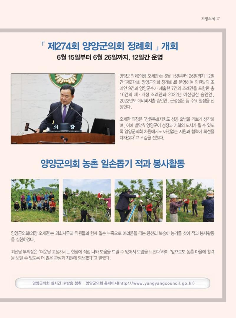 양양소식지 2023. 6월호 17페이지
