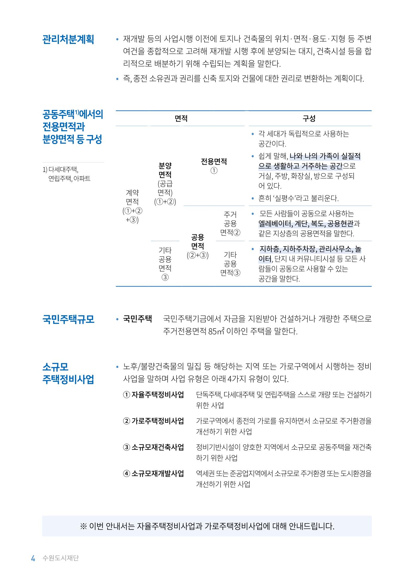 2023 자율.가로 주택 정비사업 안내서 6페이지
