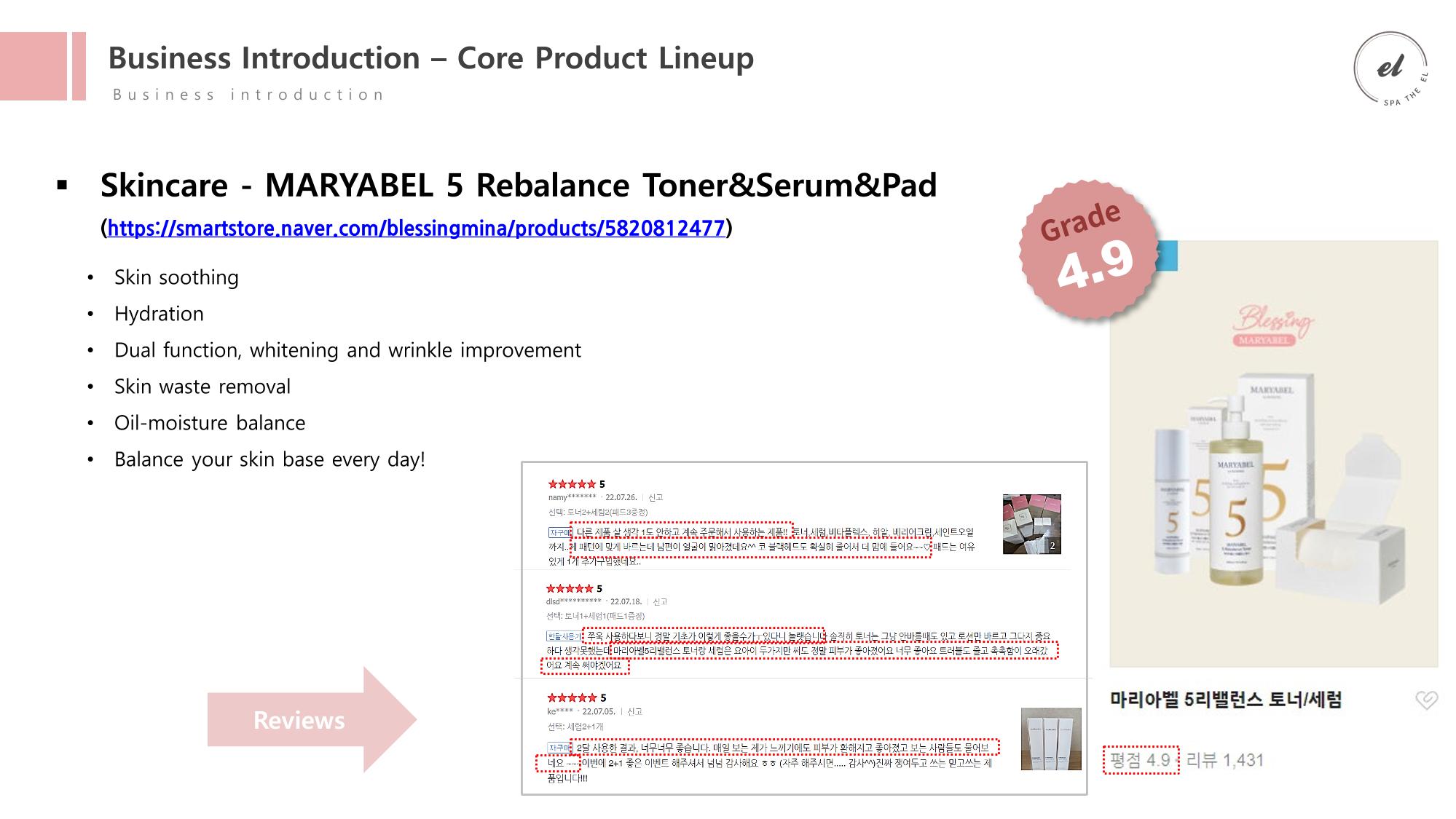 [Cosmetic the EL] SPA the EL Product Guide (for Suite Summit 2023) 10페이지