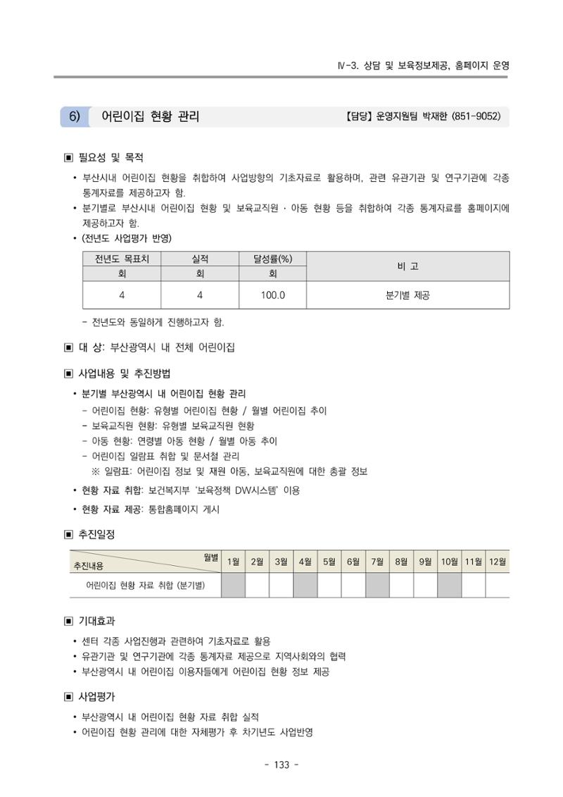 2023 부산광역시육아종합지원센터 사업계획서 135페이지