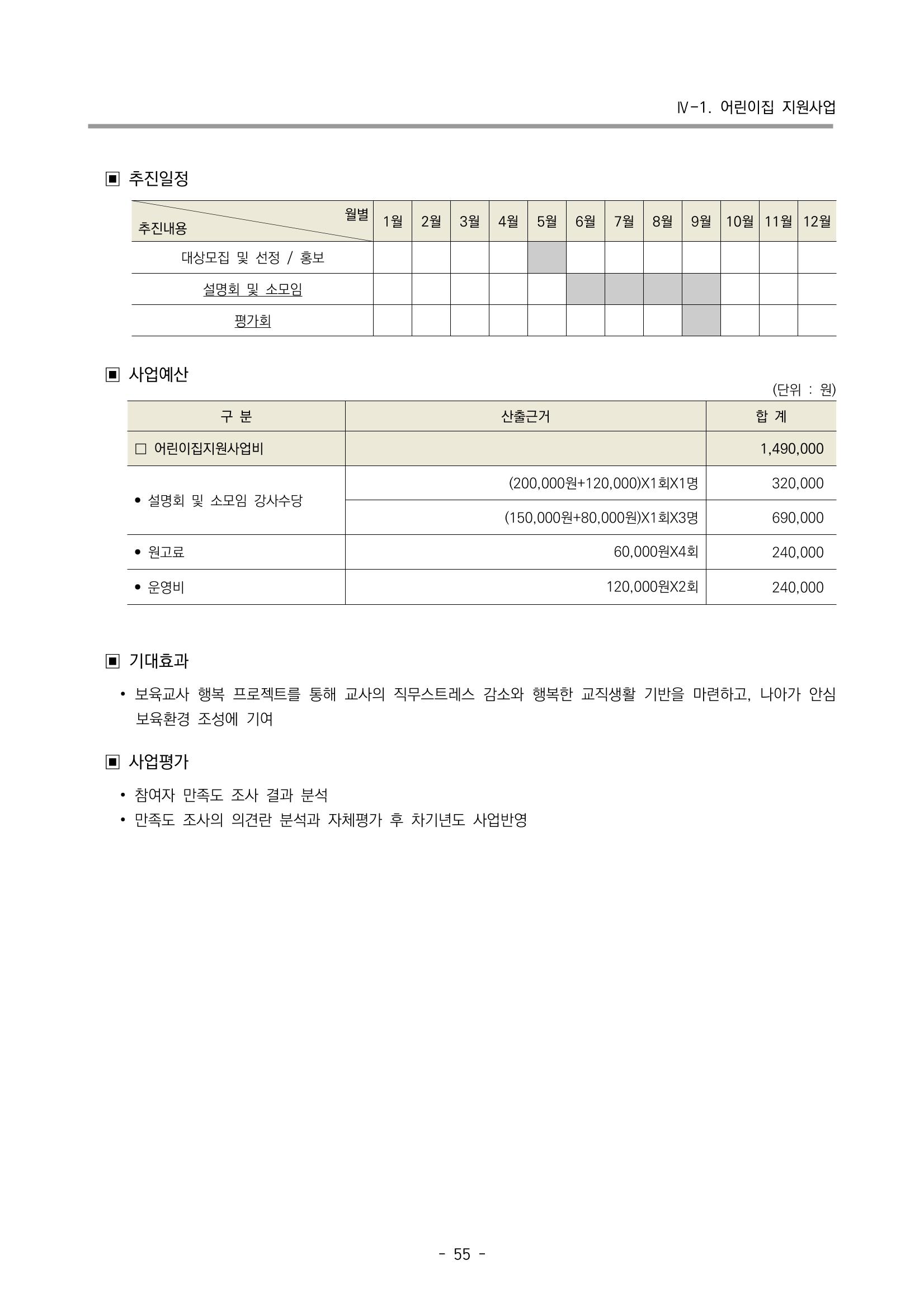 2023 부산광역시육아종합지원센터 사업계획서 57페이지