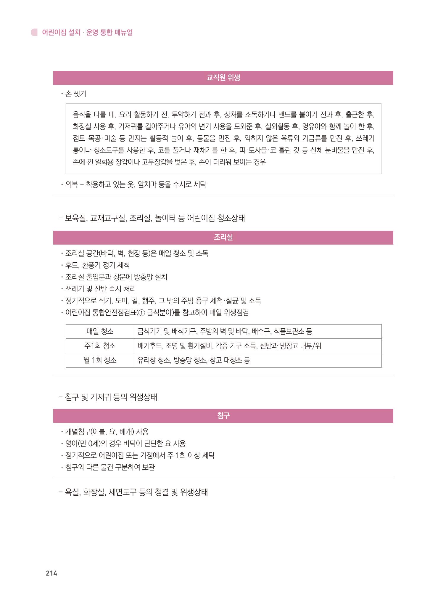 어린이집 설치·운영 통합 매뉴얼 220페이지