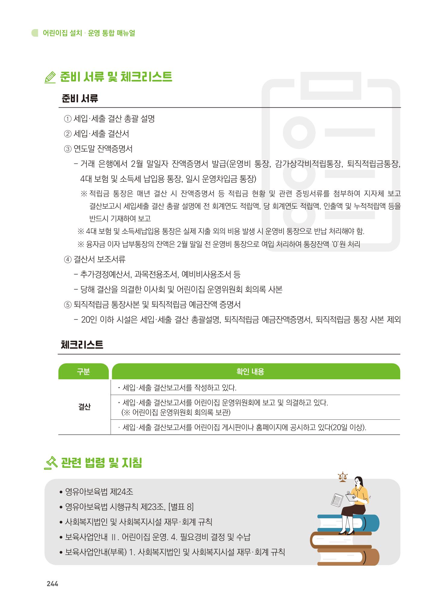 어린이집 설치·운영 통합 매뉴얼 250페이지