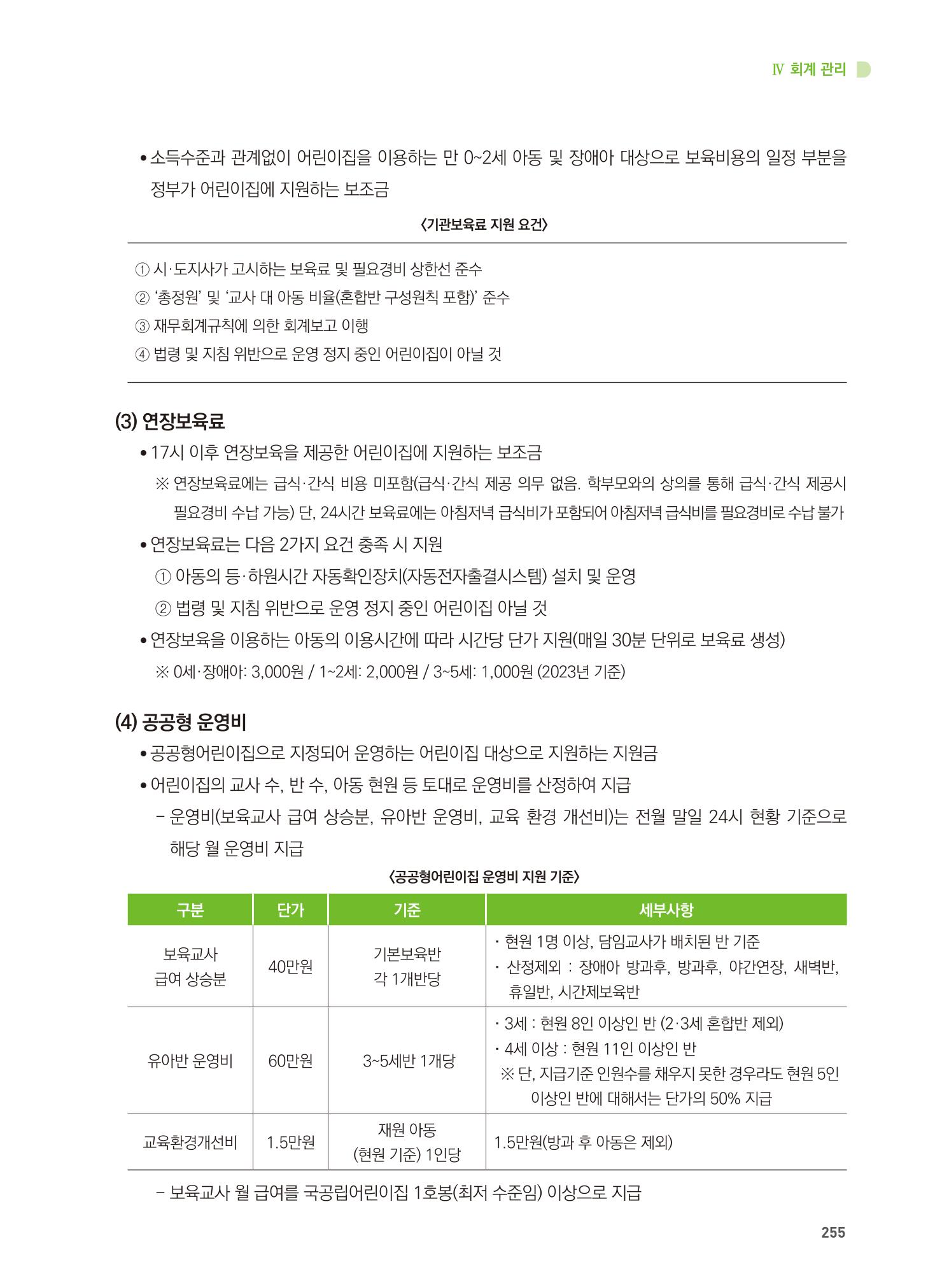 어린이집 설치·운영 통합 매뉴얼 261페이지