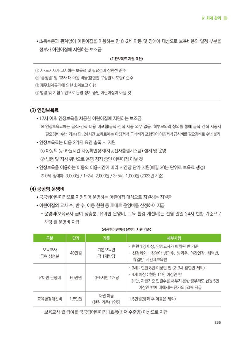 어린이집 설치·운영 통합 매뉴얼 261페이지