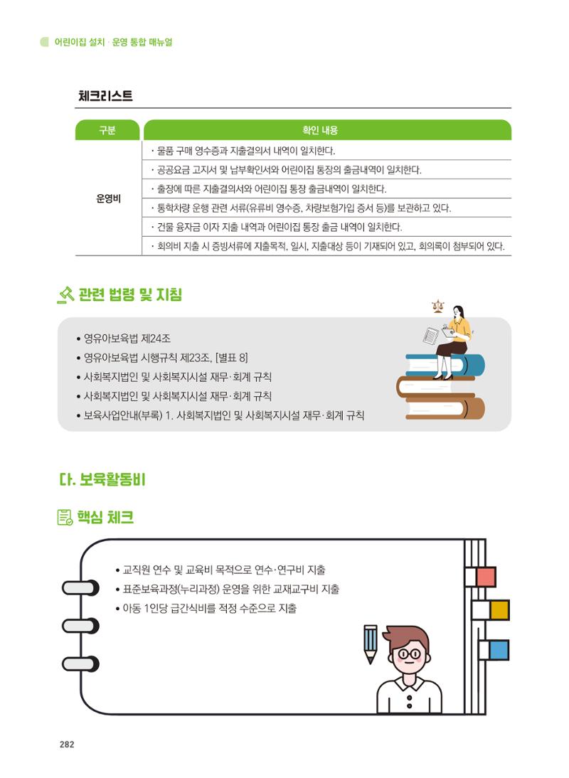 어린이집 설치·운영 통합 매뉴얼 288페이지