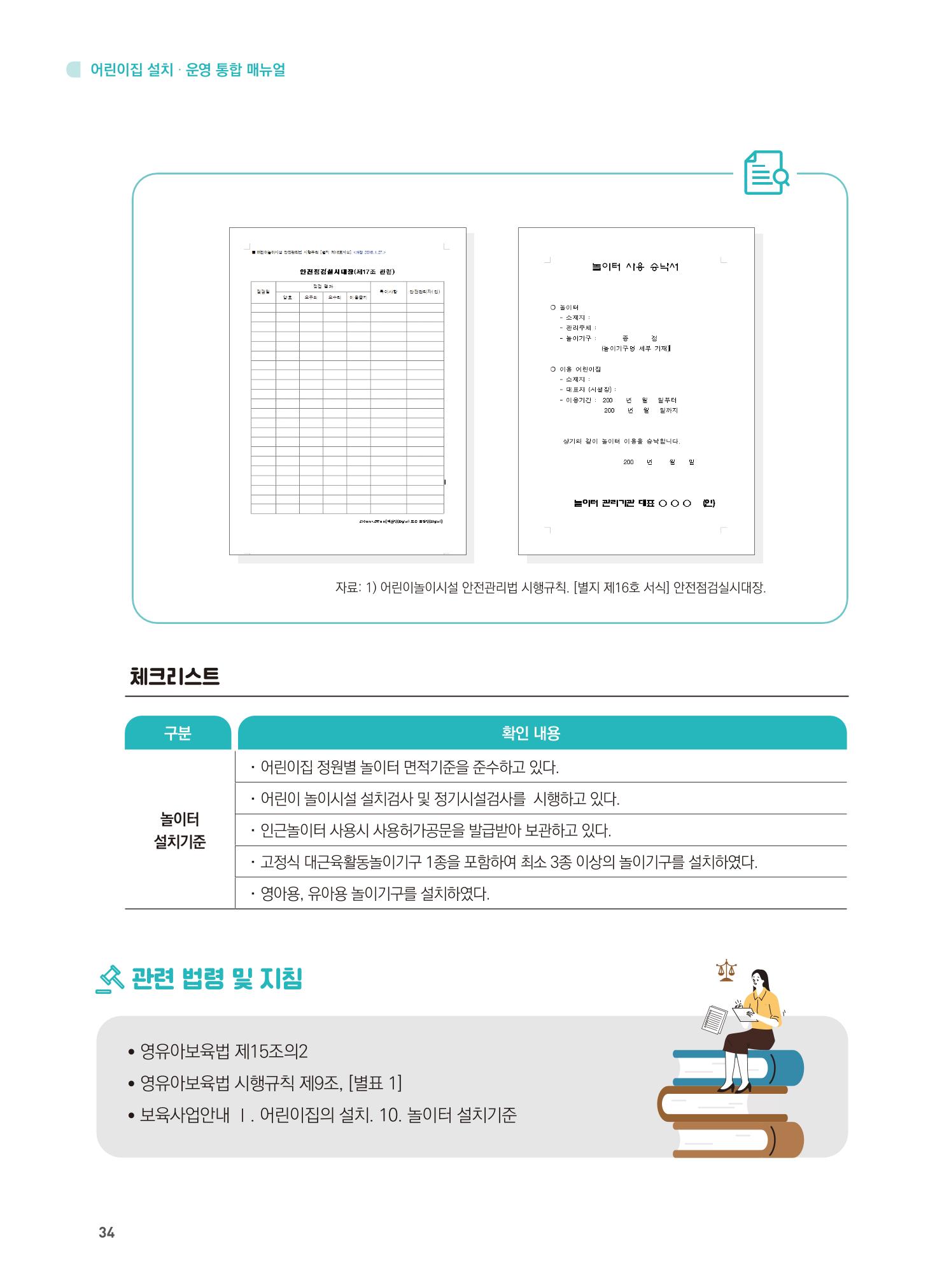 어린이집 설치·운영 통합 매뉴얼 40페이지