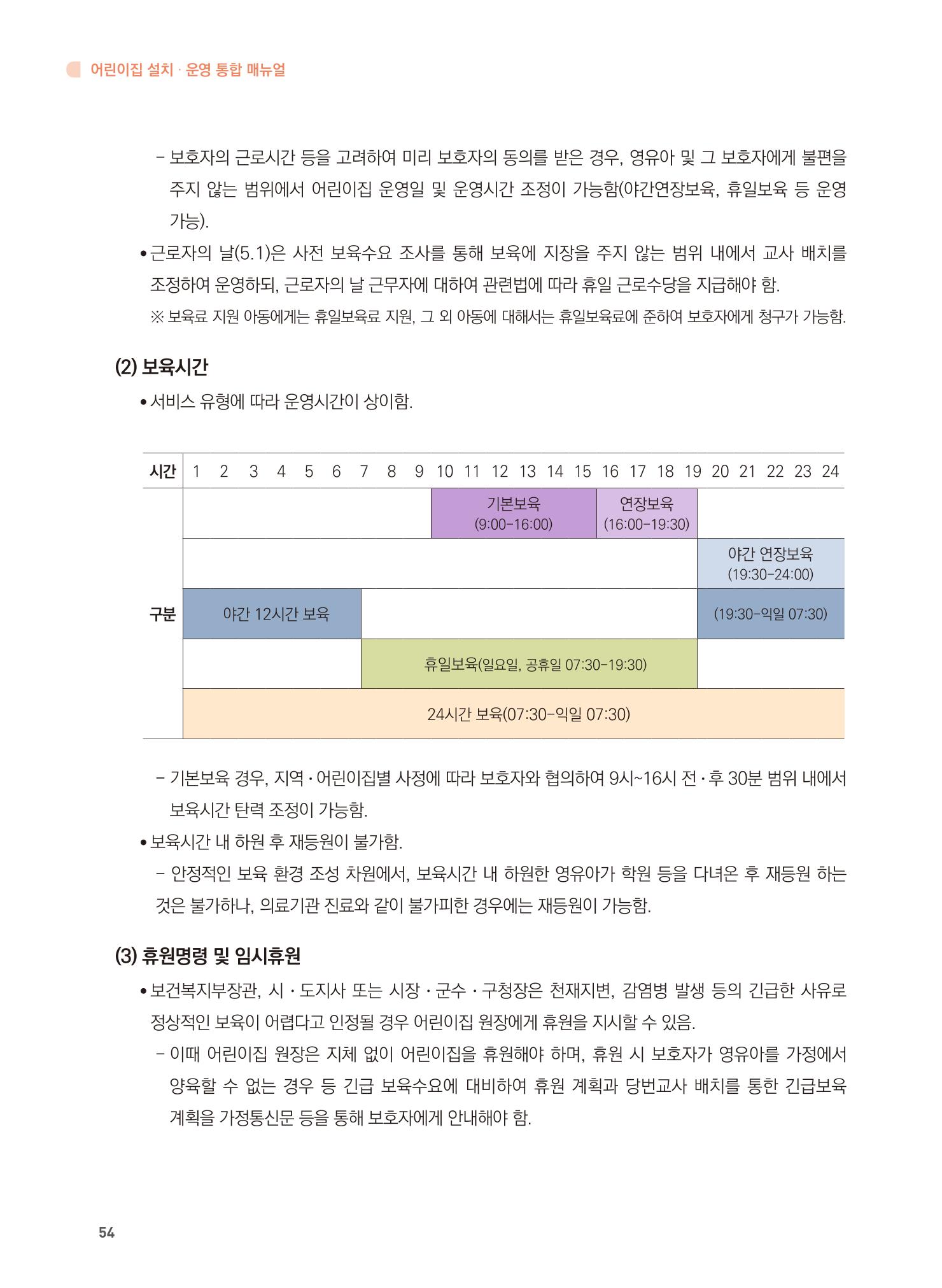 어린이집 설치·운영 통합 매뉴얼 60페이지