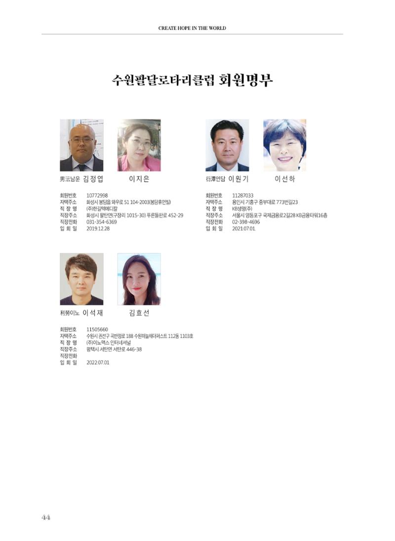 수원팔달로타리클럽 2023-24 회장 이취임식 46페이지