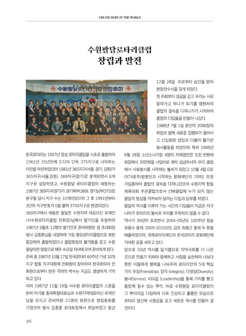 수원팔달로타리클럽 2023-24 회장 이취임식 50페이지