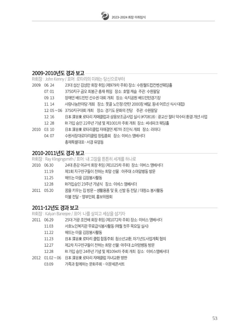 수원팔달로타리클럽 2023-24 회장 이취임식 55페이지