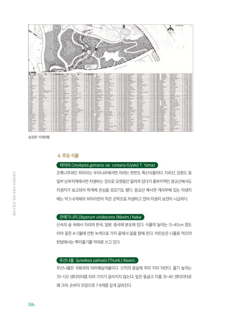 수원 일월수목원 조성사업 백서웘 118페이지