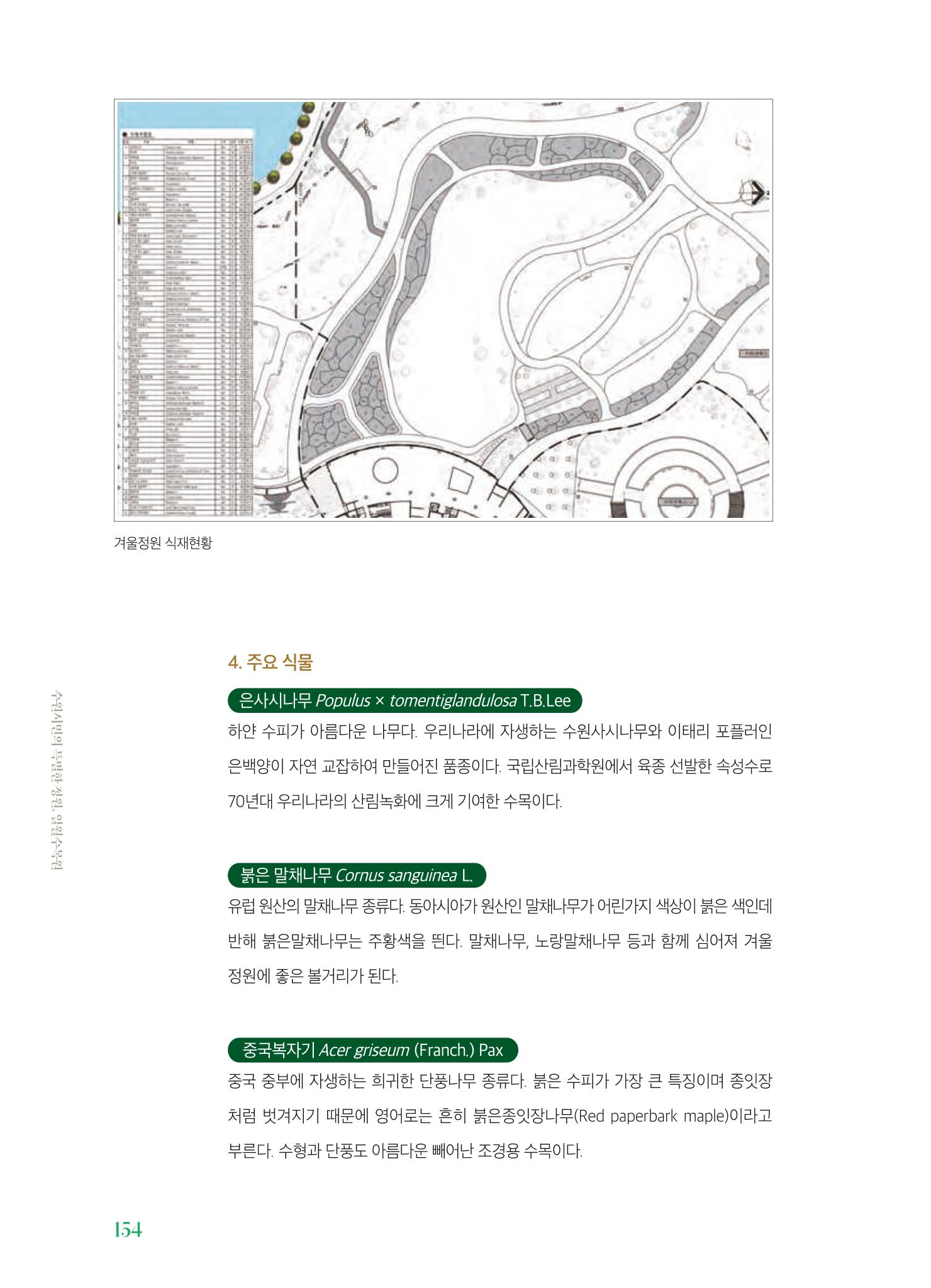 수원 일월수목원 조성사업 백서웘 156페이지
