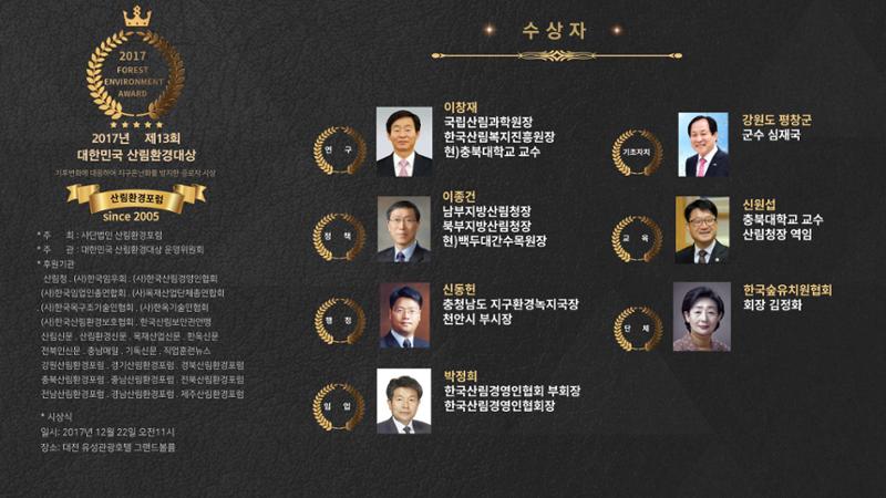 대한민국 산림환경대상 (2005~2022) 7페이지