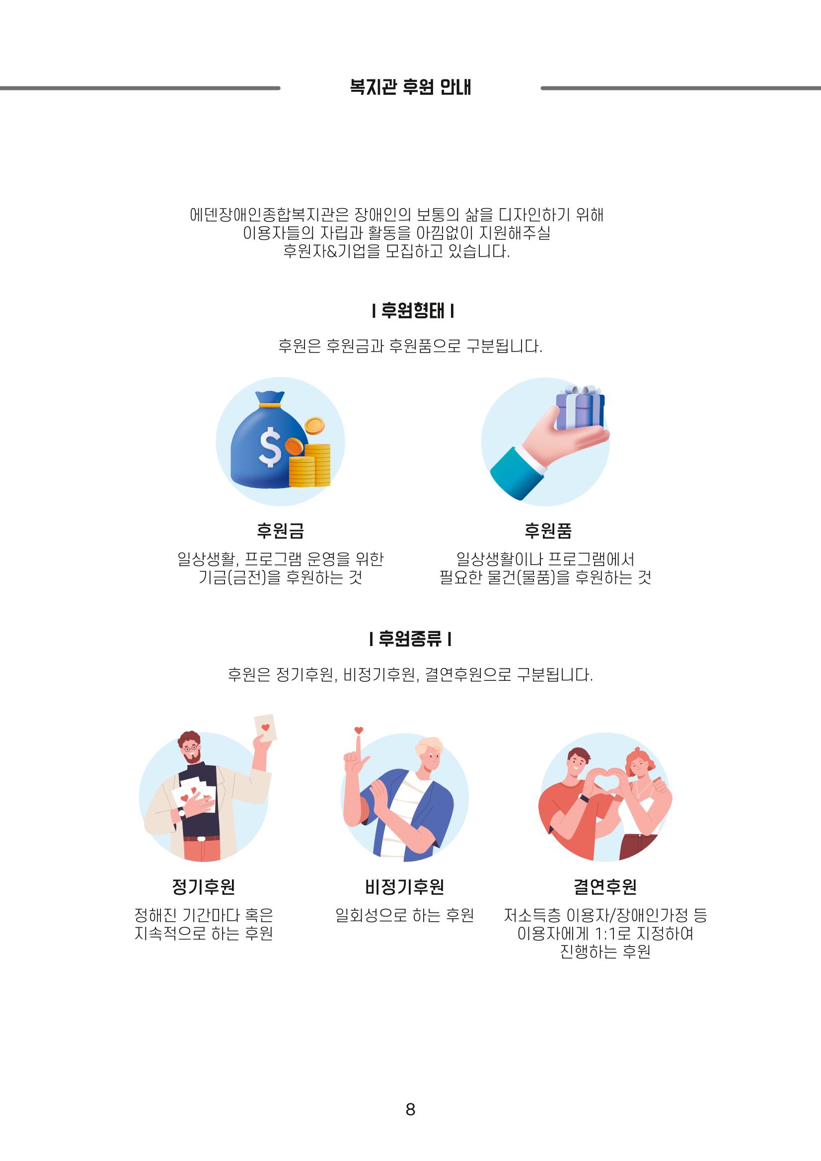 [에덴장애인종합복지관] 이용자, 자원봉사자, 후원자를 위한 기관 안내서 10페이지