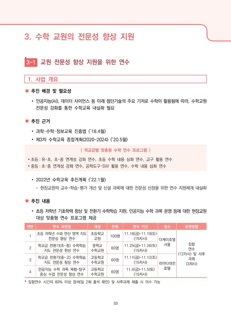 2023년 수학교육 트렌드 -2022년 수학교육 정책사업 성과를 중심으로- 연차보고서 39페이지