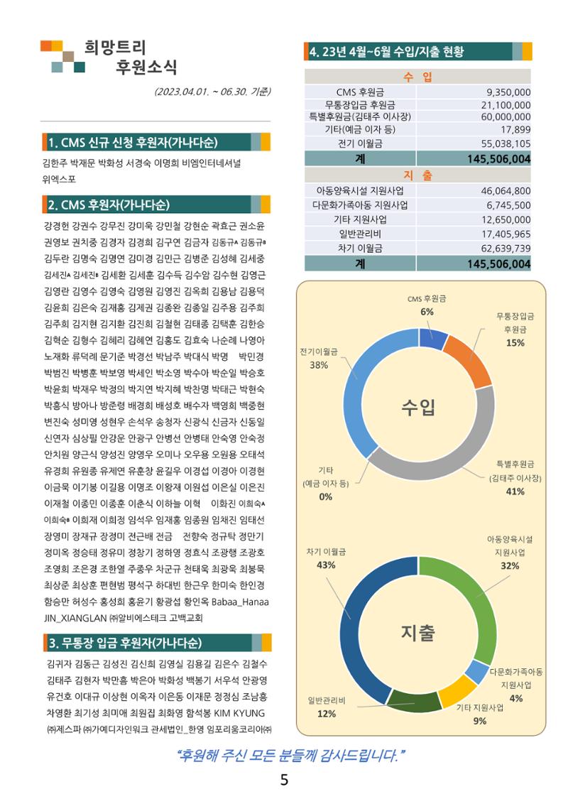 사단법인 희망트리(제5호 vol.5) 5페이지