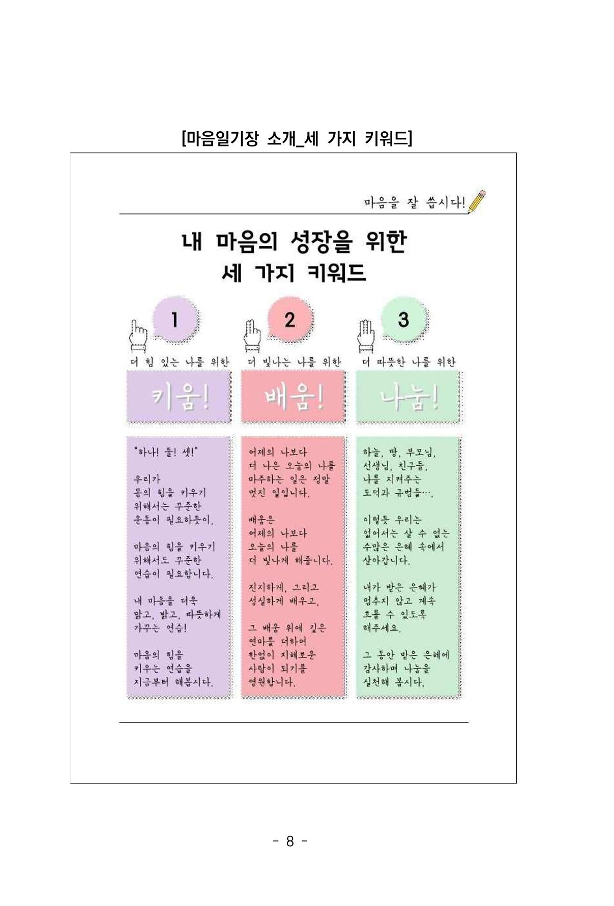 특성화중학교 아이들의 마음성장일기 내 마음일까? 10페이지