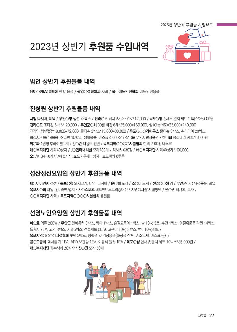 애중복지재단 2023년 상반기 소식지 '나도람' 27페이지