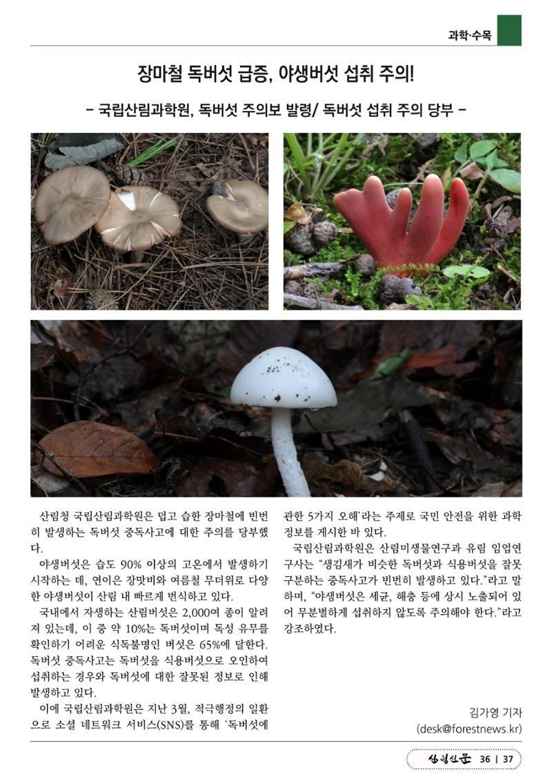 산림신문 (2023.07.24) 37페이지