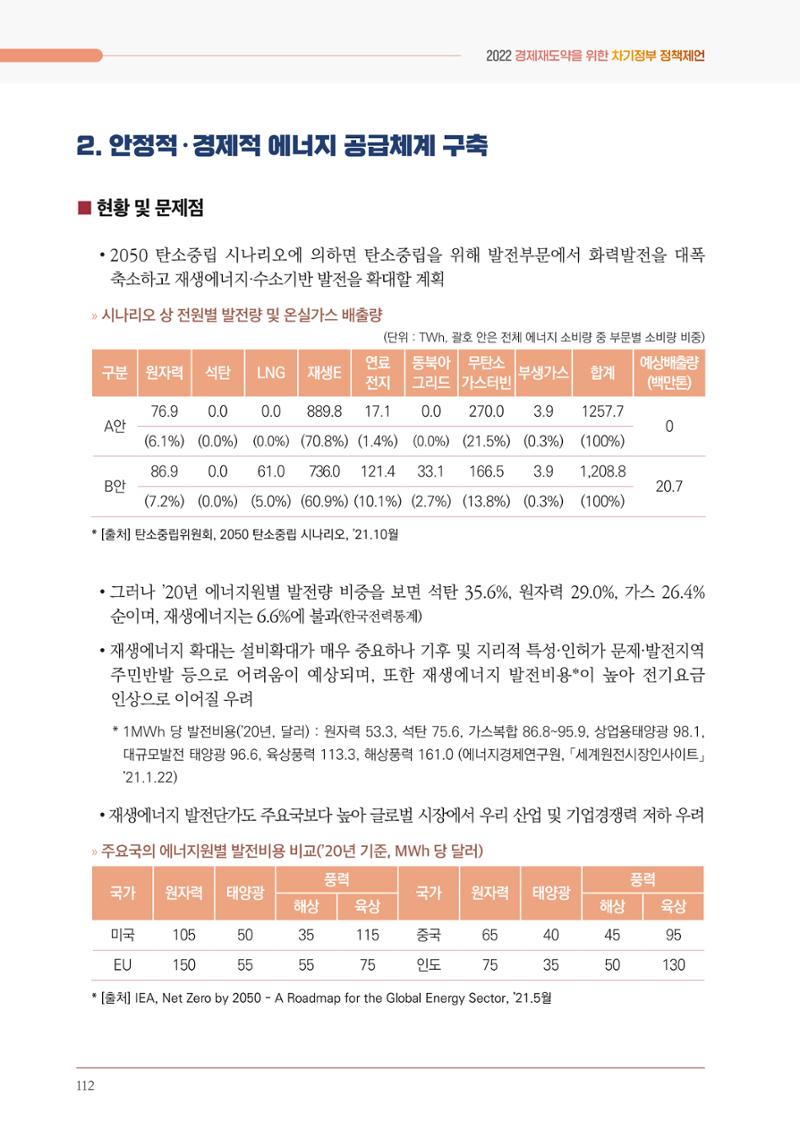 경제 재도약을 위한 차기 정부 정책 제언 112페이지