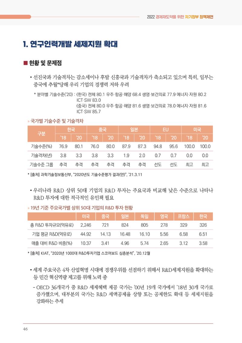 경제 재도약을 위한 차기 정부 정책 제언 46페이지
