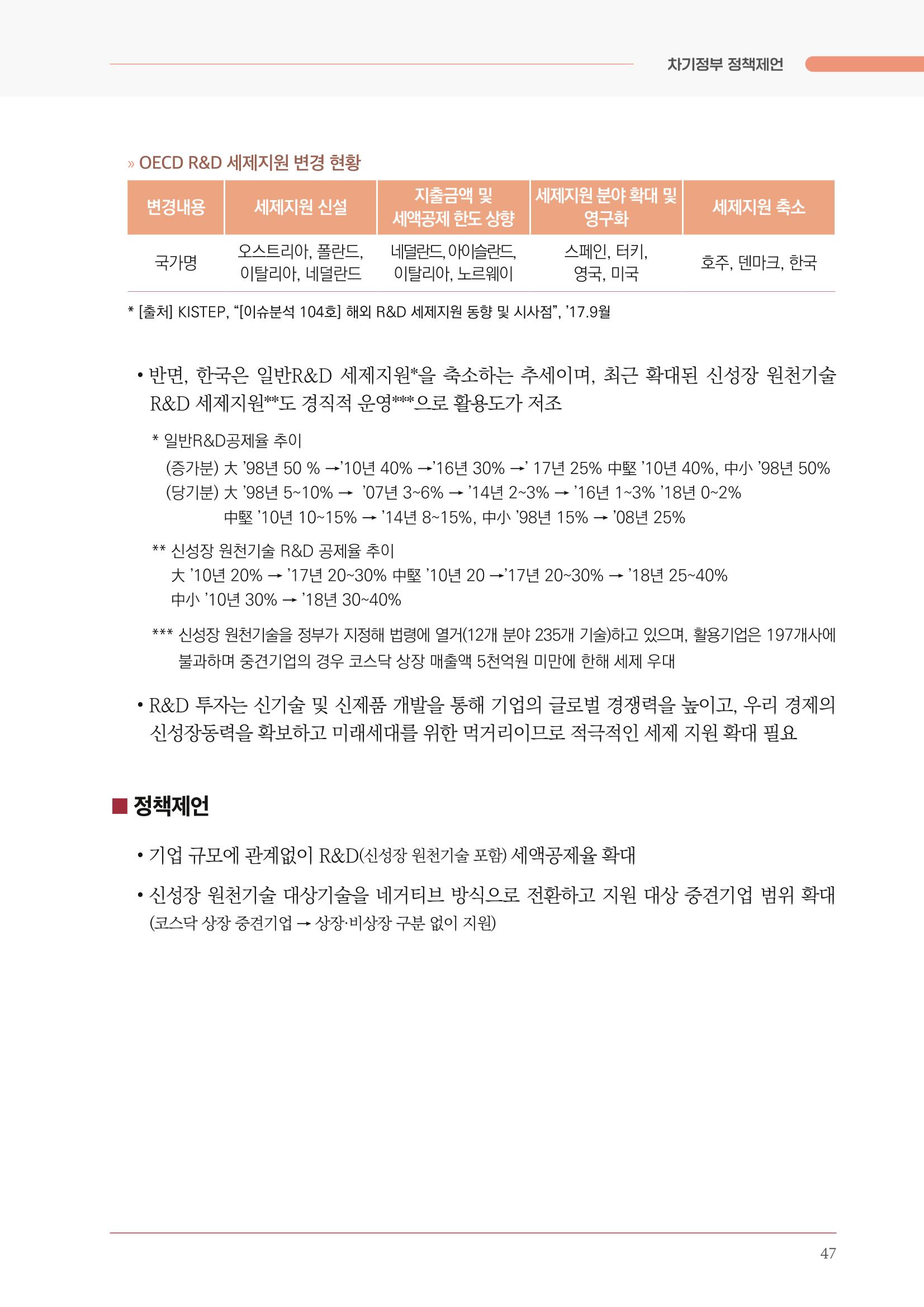 경제 재도약을 위한 차기 정부 정책 제언 47페이지